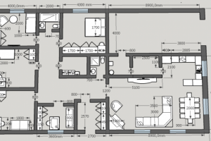 Расстановка мебели в доме 250 кв м