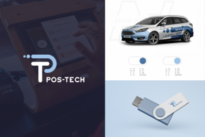 логотип с элементами фирменного стиля