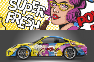 Дизайн для оклейки автомобиля