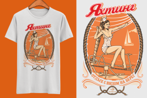 Серия принтов для яхт-клуба