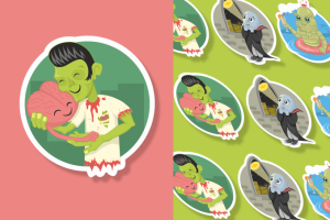 Стикеры "Monster"