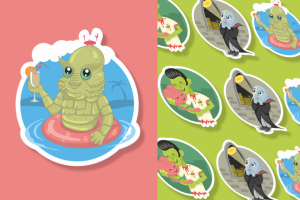 Стикеры "Monster"