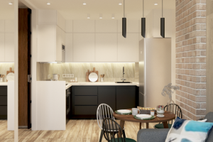 ЖК ОДинбург кухня-гостиная