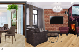 Концепция кухни-гостиной в жк Царицыно