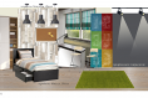 комната мальчика. коллаж