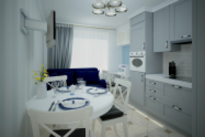 кухня современная классика 10м.кв.