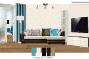 коллаж-концепция гостиной