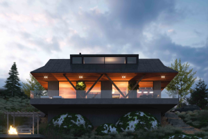 Проект частного дома в Карпатах