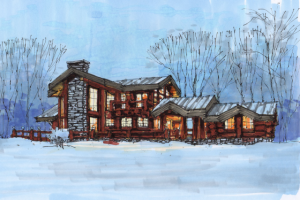 Ручная визуализация дома