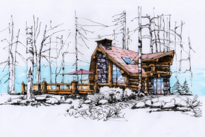 Ручная визуализация дома