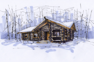 Ручная визуализация дома