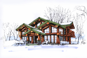 Ручная визуализация дома