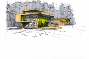 Фор-эскиз домов в Карелии