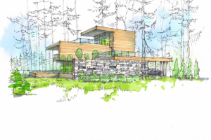 Фор-эскиз домов в Карелии