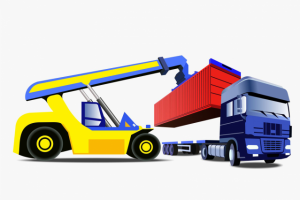 Иллюстрация погрузки контейнера