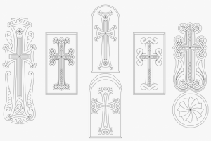 Отрисовка крестов с хачкаров