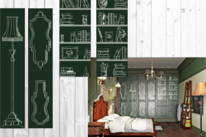 Графика в интерьере