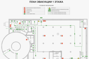 План эвакуации супермаркета