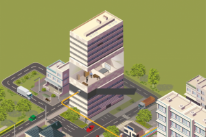 Отрисовка города в векторе