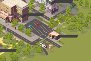 Отрисовка города в векторе