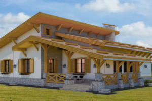 Частный дом. Архитектурный проект фасадов.