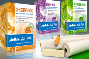дизайн упаковки клея. ТМ "Альпа"