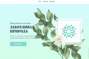 Сайт косметики Заботливая природа