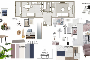 Квартира под сдачу. Эскизный проект.