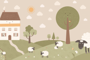 Иллюстрация для детских обоев