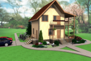 Проект двухэтажного дома 110 м2