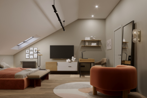 3-х уровневая квартира в ЖК Александрия, 3 уровень