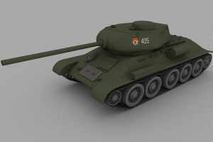 3D модель Танка Т34/85