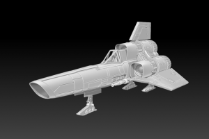 3D модель космического корабля для 3D печати