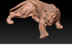 3D модель пантеры