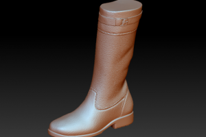 3D модель сапога для пресформы