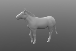 3D Модель Зебры