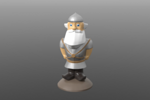 3D модель персонажа Богатырь