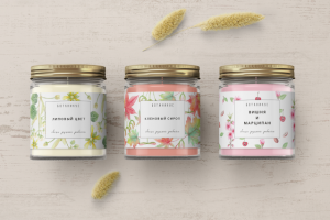 дизайн этикеток ароматических свечей