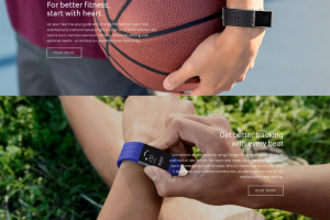 Landing для продажи часов Трекеров для бега и спорта.