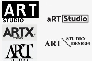Лого в деловом стиле Art Studio / ARTX studio.