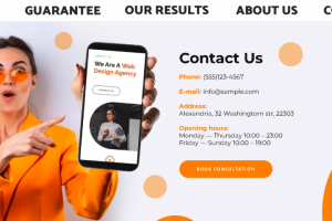 Небольшой сайт Агенства Дизайна