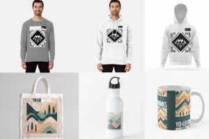 Айдентика Yo-Lo в одном стиле. 5 паттернов за сутки.