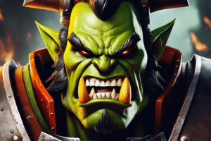 Арт - Опасный орк в броне.