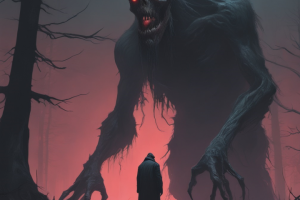 Дополнительный арт Монстра для Иллюстрации к мистической истории