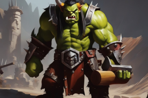 Визуализация 3D Орка.