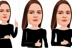 Человек отрисованный в 3 позах по стилю который выбрал заказчик