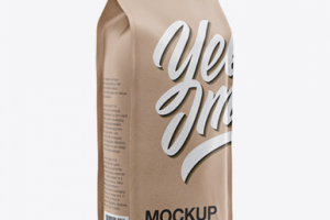 Kraft Paper Coffee Bag Mockup