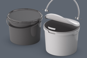 3д модель - ведро для краски