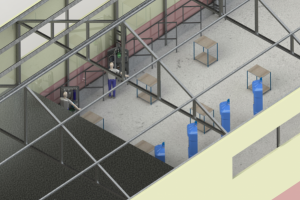 Проработка рабочих зон в цехе