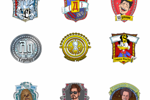 Фирменные бейджи, вектор